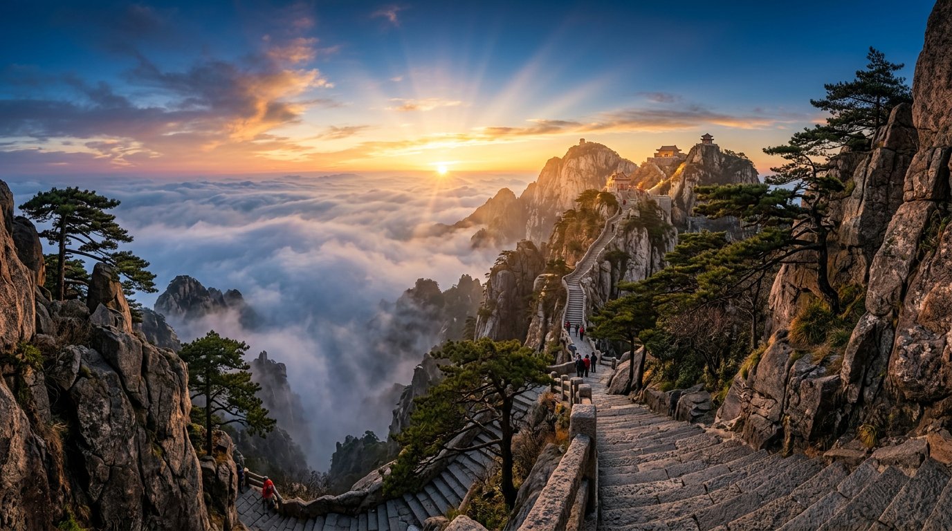 泰山日出壮景